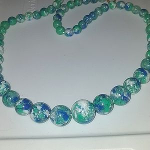 VTG 💙 Gorgeous Turquoise Color Beaded Necklace